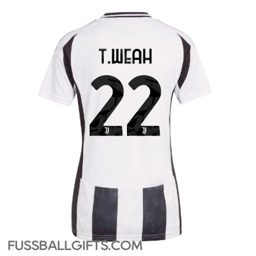 Juventus Timothy Weah #22 Fußballbekleidung Heimtrikot Damen 2024-25 Kurzarm